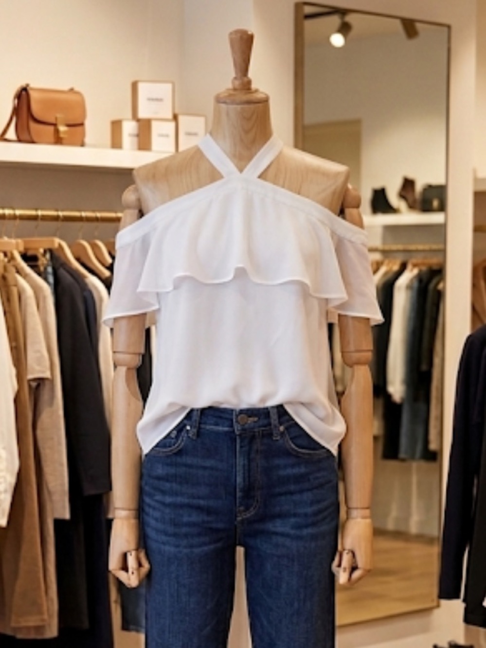 Elegant Off-Shoulder White Top